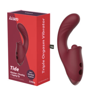 Kissen Tide – Vibrator tapping si stimulare duala 18 cm