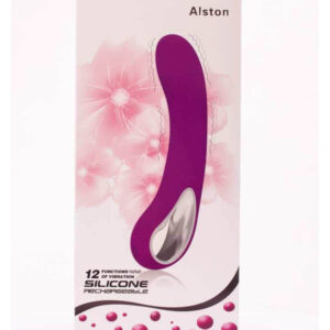 Pretty Love Alston Purple – Vibrator Punctul G Waterproof, Silicon Premium, roz, 22 cm, Ø 4.5 cm