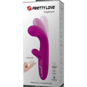 Pretty Love Angelique – Vibrator Rabbit dual pentru Punctul G 22 cm