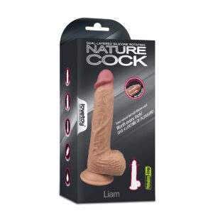 Lovetoy Liam – Dildo Realistic cu Vibratii, Incalzire si Ventuza, 21 cm