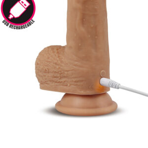 Lovetoy Liam – Dildo Realistic cu Vibratii, Incalzire si Ventuza, 21 cm