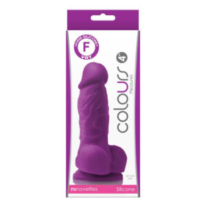 Colours Purple – Dildo silicon cu ventuza 14 cm