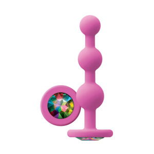 Glams Ripple Pink – Dop Anal cu Bile