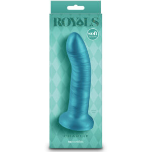 Royals Charlie – Dildo cu efect metalic si ventuza 17 cm