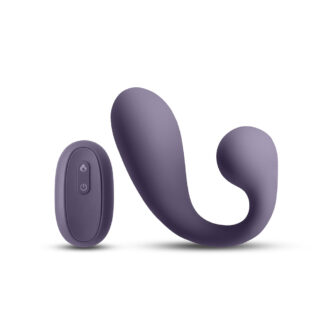 Secrets Maple Gray – Vibrator cu incalzire si stimulare duala 17 cm