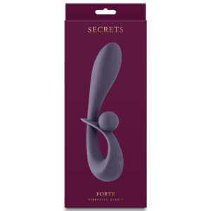 Secrets Forte Gray – Vibrator cu stimulare duala 19 cm