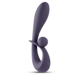 Secrets Forte Gray – Vibrator cu stimulare duala 19 cm