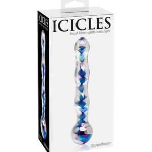 Clear Blue No. 8 – Dildo din sticla 18 cm