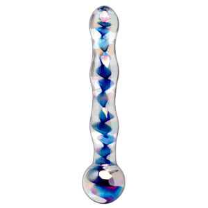 Clear Blue No. 8 – Dildo din sticla 18 cm
