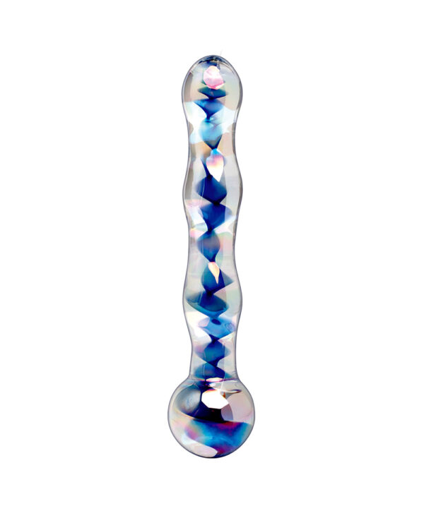 Clear Blue No. 8 – Dildo din sticla 18 cm