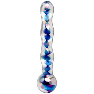 Clear Blue No. 8 – Dildo din sticla 18 cm