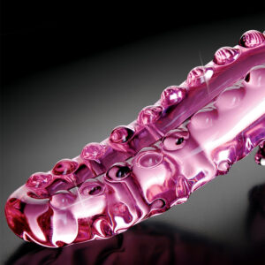 Pink No. 24 – Dildo din sticla roz 15 cm