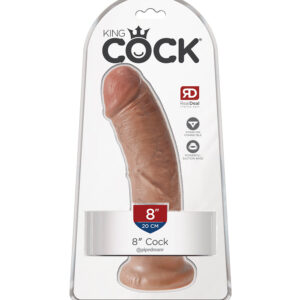 King Cock 8” Tan – Dildo Realist cu Ventuza, 20 cm