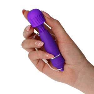 Candy Pie – Mini Vibrator Clitoris Waterproof, ABS Premium, mov, 15 cm, Ø 3.5 cm