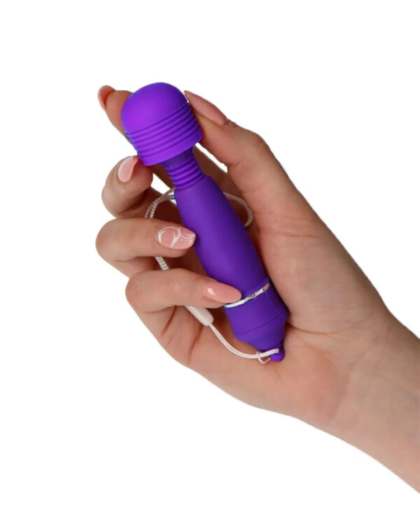 Candy Pie – Mini Vibrator Clitoris Waterproof, ABS Premium, mov, 15 cm, Ø 3.5 cm