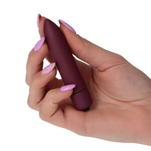 Bullet Love – Mini Vibrator Clitoris Waterproof, ABS Premium, mov, 9 cm, Ø 2 cm