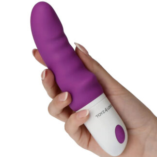 Rhinhorn Vibe – Vibrator Punctul G Waterproof, Silicon Premium, mov, 18 cm, Ø 3.4 cm