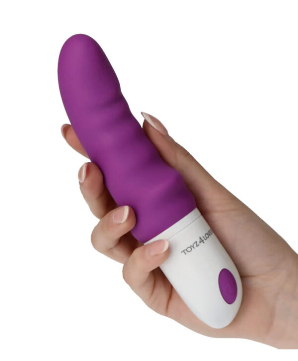 Rhinhorn Vibe – Vibrator Punctul G Waterproof, Silicon Premium, mov, 18 cm, Ø 3.4 cm
