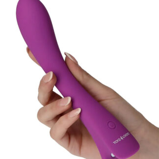 Roundish Plot – Vibrator Punctul G Waterproof, Silicon Premium, mov, 20 cm, Ø 3.5 cm