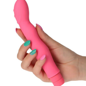 Timeless Fucsia – Vibrator Punctul G Waterproof, ABS si Silicon Premium, roz, 18.7 cm, Ø 2.8 cm