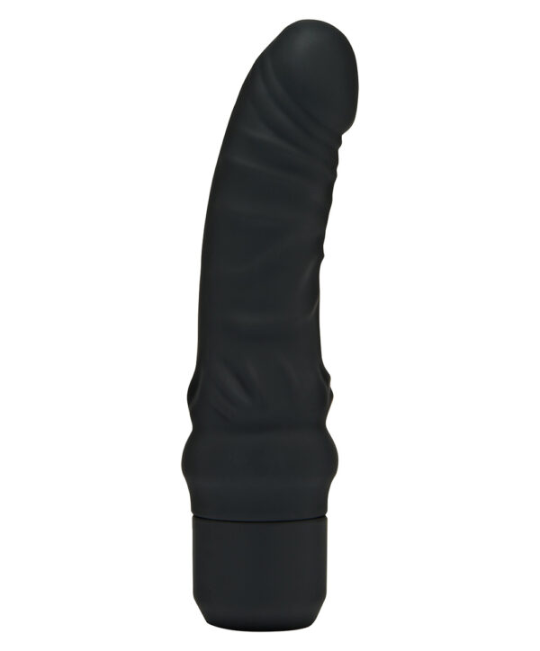ToyJoy Get Real - Vibrator Mini Punctul G, silicon premium, 7 moduri vibratie, negru, 18.2 cm, Ø 4.7 cm