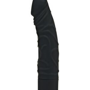 ToyJoy Get Real - Vibrator realistic waterproof, silicon premium, 7 moduri vibratie, culoare neagra, 20.1 cm, Ø 4.4 cm