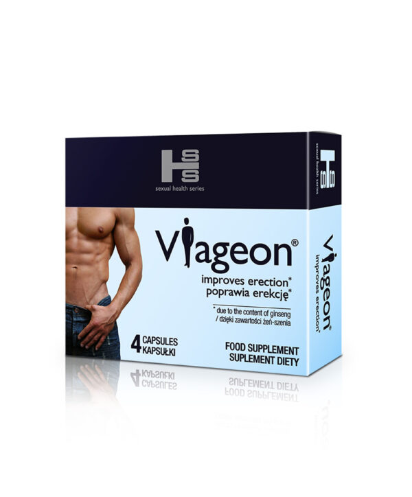 VIAGEON – Capsule erectie puternica, imbunatatirea performantei sexuale, cu Maca si L-Arginina - 4 buc