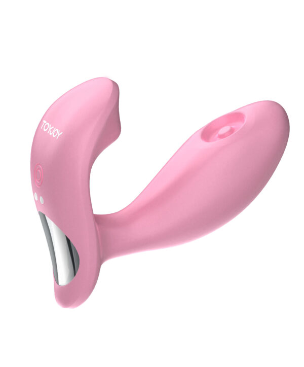 ToyJoy Flamingo – Vibrator Punctul G, waterproof, 10 moduri de vibratie, Suctiune