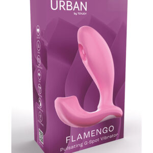 ToyJoy Flamingo – Vibrator Punctul G, waterproof, 10 moduri de vibratie, Suctiune