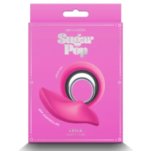 Sugar Pop Leila Roz – Vibrator pentru chilot, stimulare clitoridiana, cu aplicatie si telecomanda, 9 moduri de vibratii