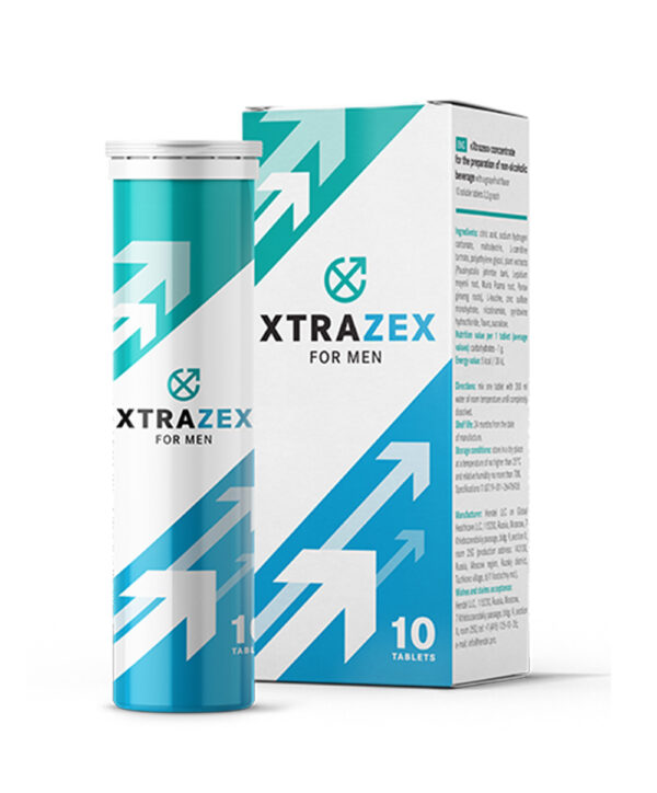 Xtrazex – Tablete efervescente pentru potenta, libido barbati - 10 buc