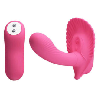 Pretty Love Fancy Clamshell – Vibrator cu telecomandă, 30 functii, Punctul G + Clitoris, Ø 2.9 cm