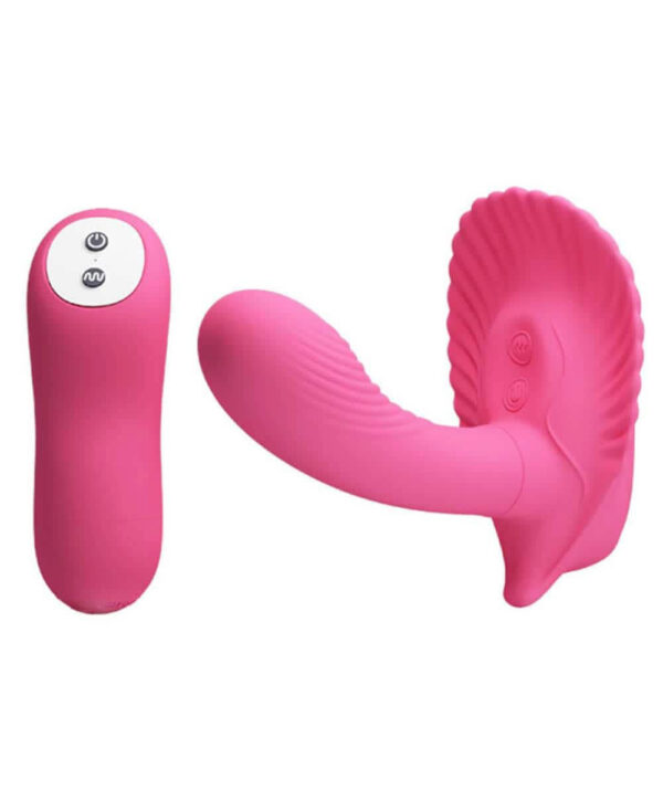 Pretty Love Fancy Clamshell – Vibrator cu telecomandă, 30 functii, Punctul G + Clitoris, Ø 2.9 cm
