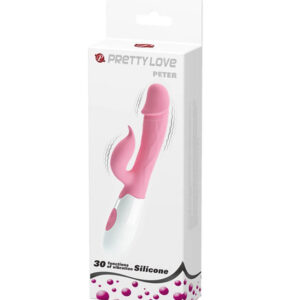 Pretty Love Peter Baby – Vibrator Rabbit Waterproof, Silicon Premium, punctul G, 19.2 cm, Ø 5.5 cm