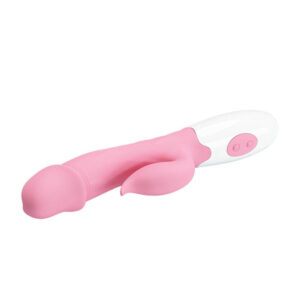 Pretty Love Peter Baby – Vibrator Rabbit Waterproof, Silicon Premium, punctul G, 19.2 cm, Ø 5.5 cm