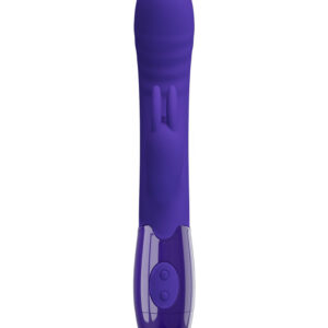 Pretty Love Cerberus – Vibrator Rabbit Waterproof, Silicon Premium, punctul G, 20.6 cm, Ø 3.2 cm
