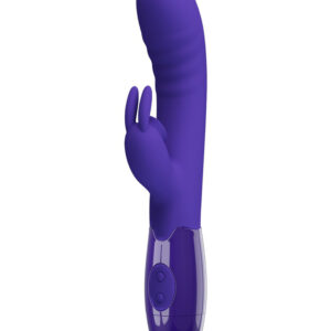 Pretty Love Cerberus – Vibrator Rabbit Waterproof, Silicon Premium, punctul G, 20.6 cm, Ø 3.2 cm