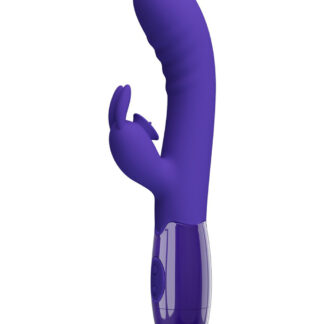 Pretty Love Cerberus – Vibrator Rabbit Waterproof, Silicon Premium, punctul G, 20.6 cm, Ø 3.2 cm