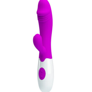 Pretty Love Snappy – Vibrator Rabbit Waterproof, Silicon, punctul G, 19.5 cm, Ø 3.2 cm
