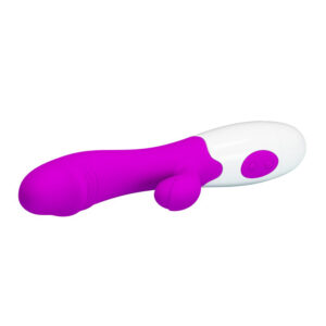 Pretty Love Snappy – Vibrator Rabbit Waterproof, Silicon, punctul G, 19.5 cm, Ø 3.2 cm