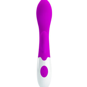 Pretty Love Brighty – Vibrator Rabbit Waterproof, Silicon, punctul G, roz, 20 cm, Ø 3.4 cm