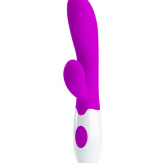 Pretty Love Alvis – Vibrator Rabbit Waterproof, Silicon Premium, punctul G, 20.5 cm, Ø 4.5 cm