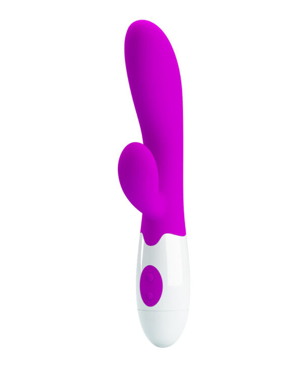 Pretty Love Alvis – Vibrator Rabbit Waterproof, Silicon Premium, punctul G, 20.5 cm, Ø 4.5 cm