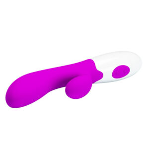 Pretty Love Alvis – Vibrator Rabbit Waterproof, Silicon Premium, punctul G, 20.5 cm, Ø 4.5 cm