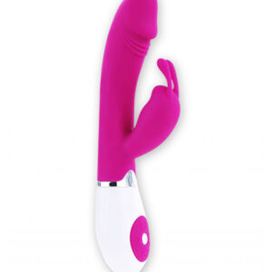 Pretty Love Gene Purple – Vibrator Rabbit Waterproof, Silicon Premium, 20.4 cm, Ø 3.6 cm