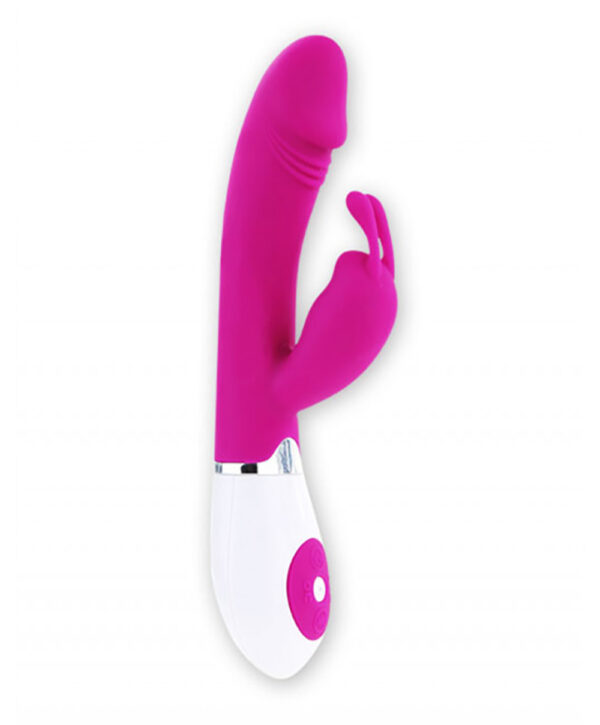 Pretty Love Gene Purple – Vibrator Rabbit Waterproof, Silicon Premium, 20.4 cm, Ø 3.6 cm