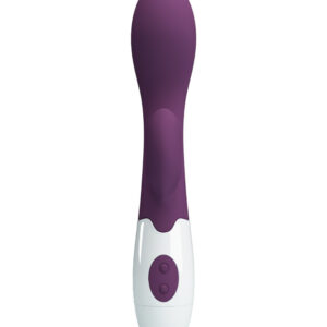 Pretty Love Brighty – Vibrator Rabbit Waterproof, Silicon, punctul G, violet, 20 cm, Ø 3.4 cm