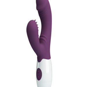 Pretty Love Andre – Vibrator Rabbit Waterproof, Silicon, punctul G, violet, 20.5 cm, Ø 3 cm