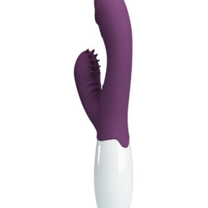 Pretty Love Andre – Vibrator Rabbit Waterproof, Silicon, punctul G, violet, 20.5 cm, Ø 3 cm