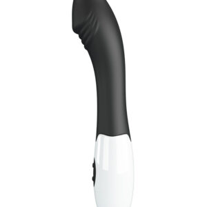 Pretty Love Elemental Black – Vibrator Punctul G Waterproof, Silicon Premium, 19.3 cm, Ø 3.2 cm